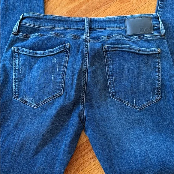 Mavi Men's Distressed Blue Jeans - Picture 3 of 5